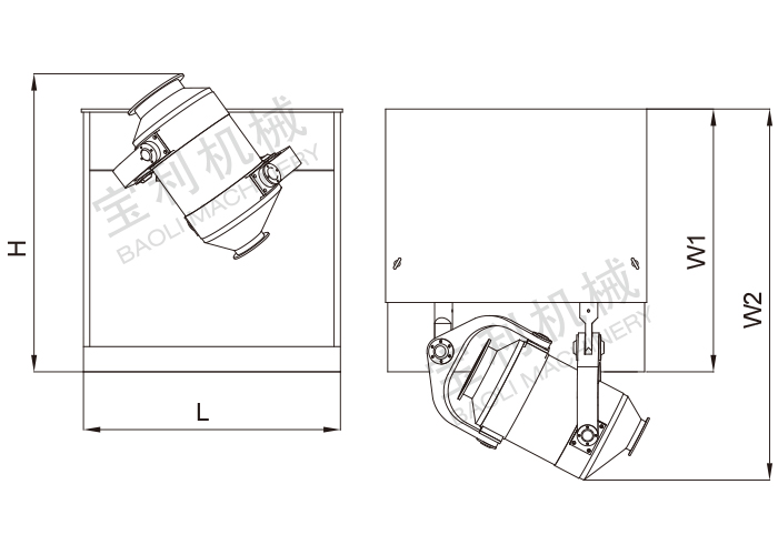 JB Series Three-Dimensional Swing Mixing Machine