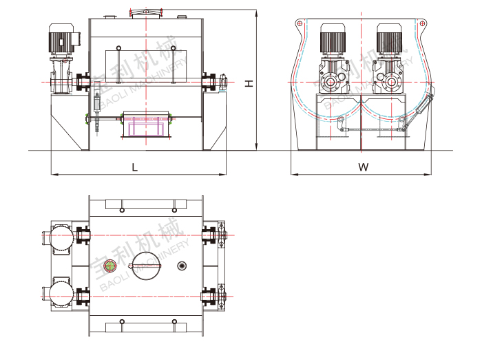 JB Series Double Shafts Paddle Mixer